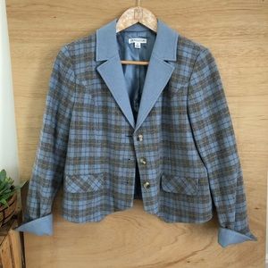 Vintage Pendleton Plaid Blazer